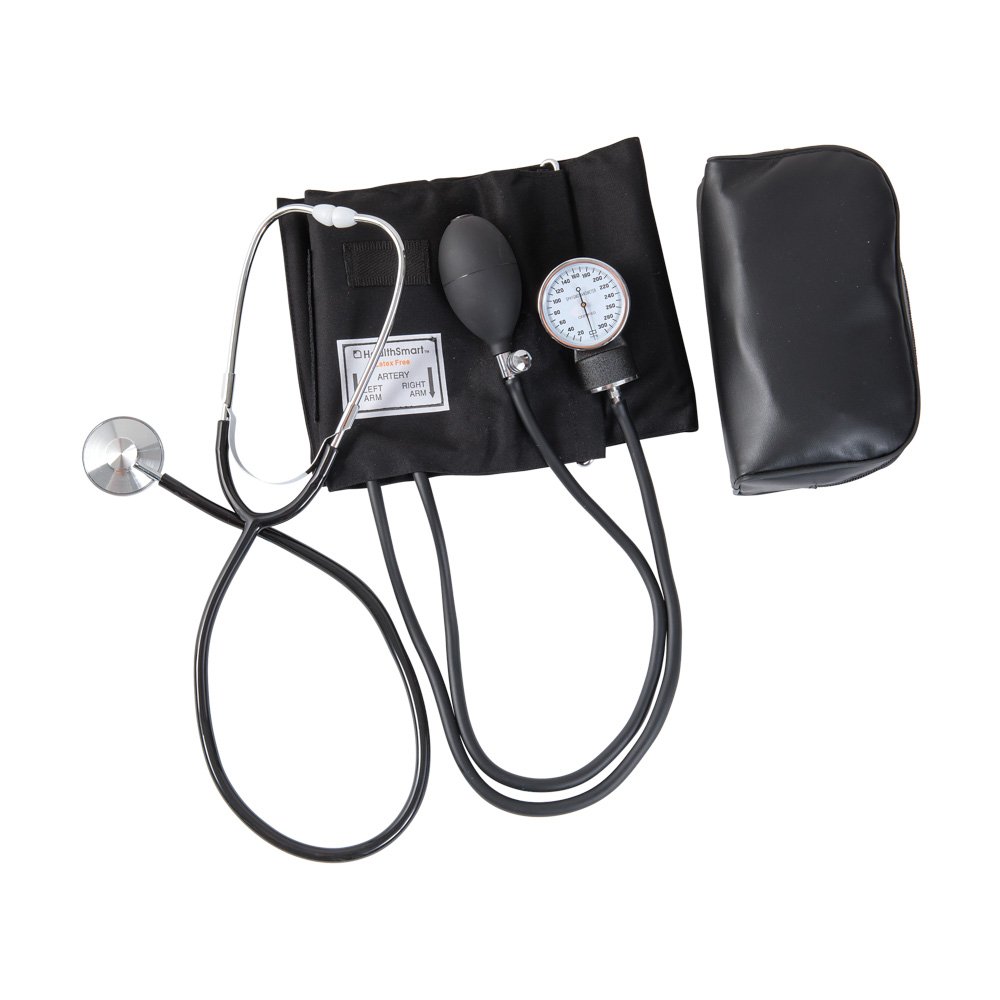 Manual Aneroid Sphygmomanometer Kit Blood Pressure Monitor BP Cuff & Gauge