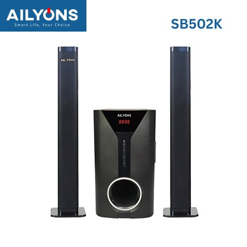 AILYONS SB502K 2.1CH Multimedia Speaker System | Bluetooth, USB, SD, AUX & FM