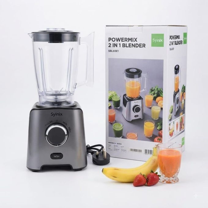 Syinix PowerMix 2 in 1 Blender SBL65E1 650W with Grinder