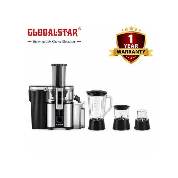 Globalstar GS-CF600 Multifunctional Food Processor - Juicer/ Blender/ Grinder/ Meat Chopper