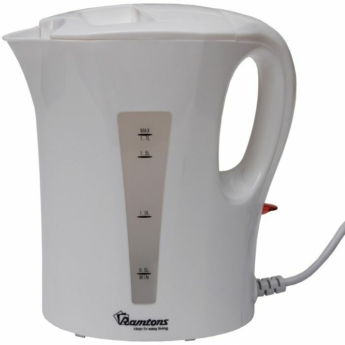 Ramtons RM/399-corded Electric Kettle 1.7 Ltrs- White (1YR WRTY)