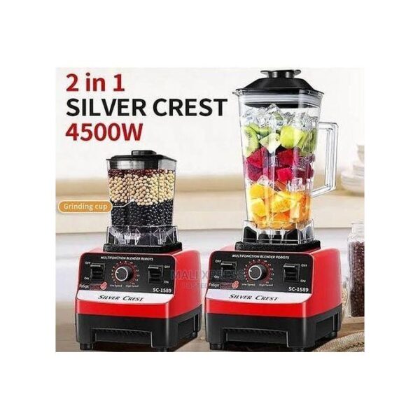 SILVER CREST PROFFESIONAL Heavy Duty Commercial Pro Blender +Grinder Jar