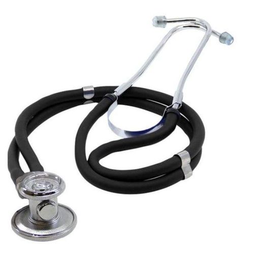 Sprague Rappaport Double Tube Stethoscope - Black, 0.5 lbs, Latex-Free, Adult & Pediatric Diaphragms